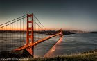 The Golden Gate Bridge at Sunrise - 0848  The Golden Gage Bridge View from the Marin Headlands - Aspect Ratio 1:1.60